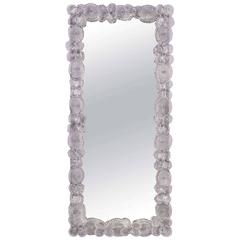Clear Murano Glass Mirror by Barovier