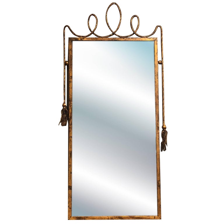 Mid Century Modern Stilnovo Style Wall Mirror For At 1stdibs Mid Century Modern Stilnovo Style Wall Mirror For