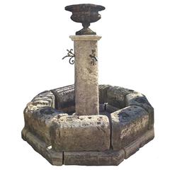 Small Octagonal Central Fountain, circa 1800