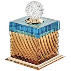 Charme Box in Aquamarine and Amber