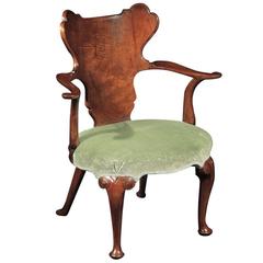 George II Walnut Armchair