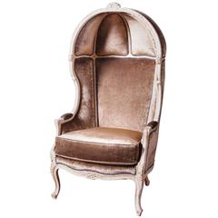19th Century French Painted Armchair A La Capucine