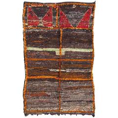 Large Moroccan Boucherouite Rag Rug 1