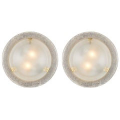 Murano Glass Vintage Round Wall Sconces