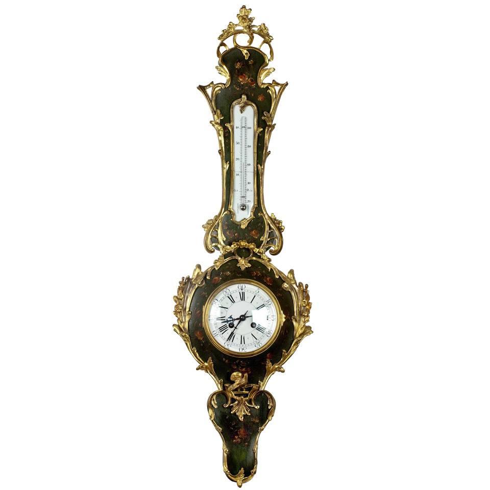 19th Century Clock Barometer