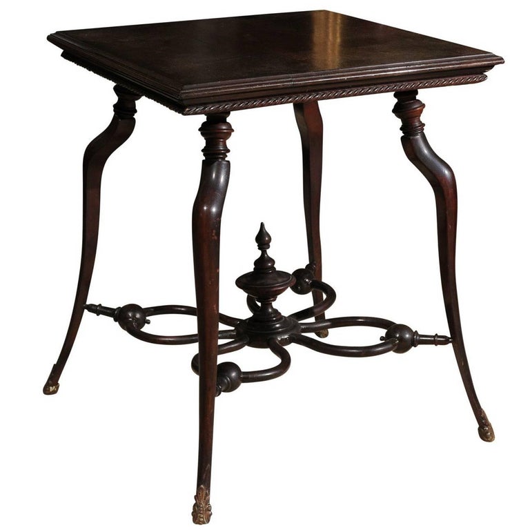 Anglo Indian Inlaid Square Side Table For Sale at 1stdibs