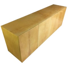 Wonderful Aldo Tura Sideboard or Room Divider with Real Back