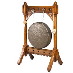 19th Century Oak Framed Gong