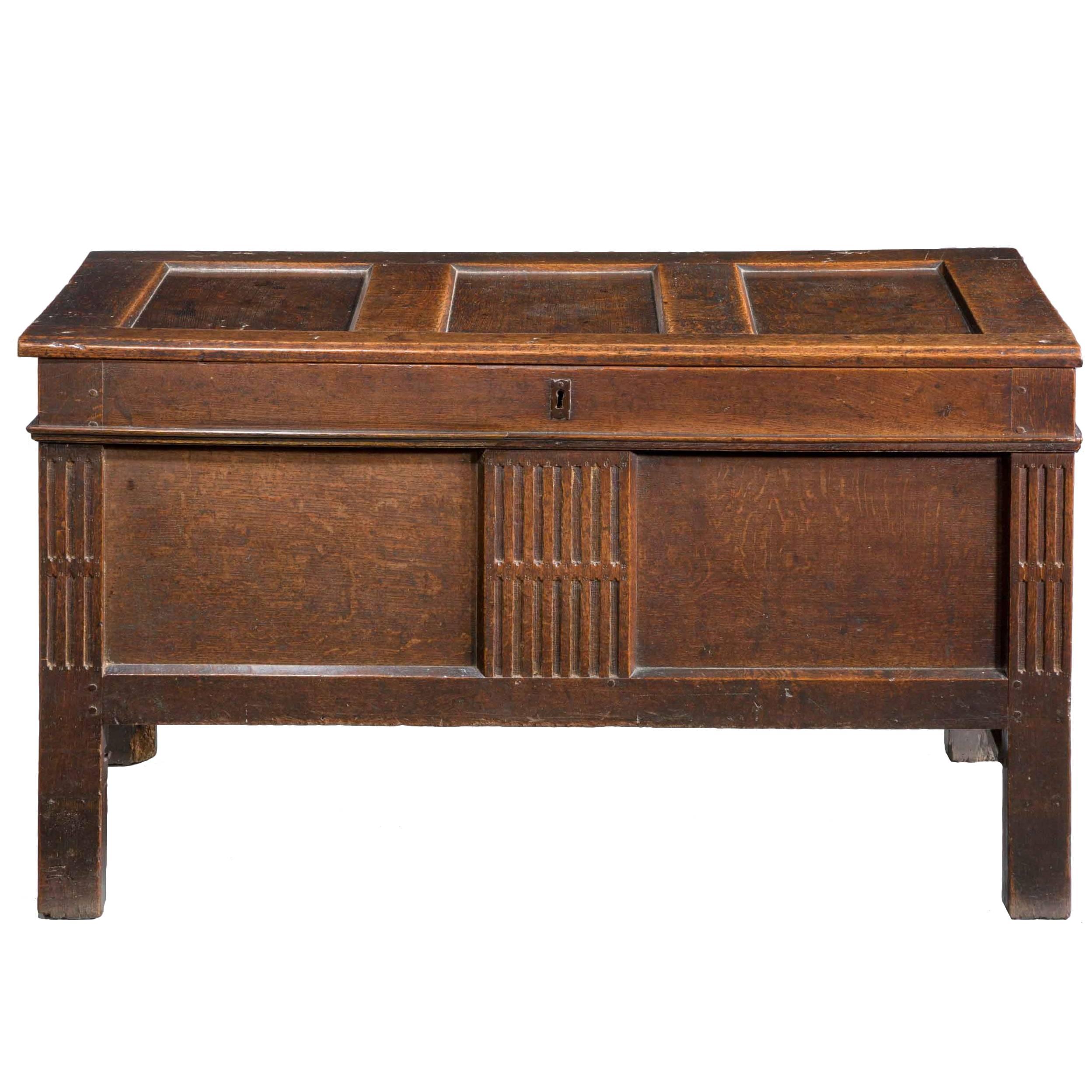Early 18th Century Panelled Kist Coffer