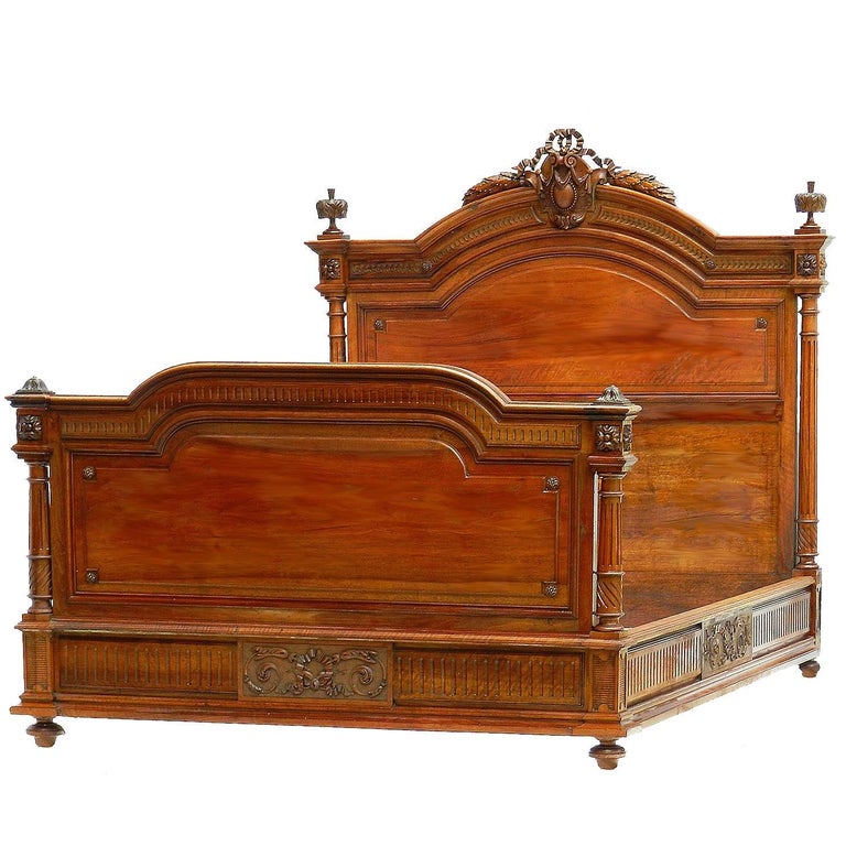 Antique French Bed Us Queen Or Uk King Size 19th Century Louis Xvi Antique French Bed Us Queen Or Uk King Size 19th Century Louis Xvi Circa 1840 For