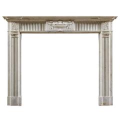 Antique 18th Century Neoclassical Style Fireplace Mantel 3