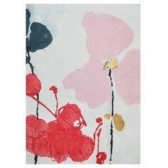 Unique Handmade Contemporary Unframed Paper Abstract Painting with Acrylic Ink