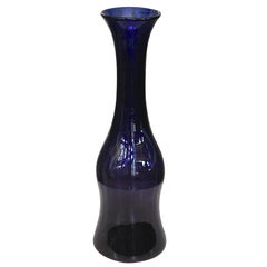 Vintage Tall Dark Amethyst Blenko Vase