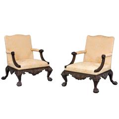 Used Pair of Mahogany 'Gainsborough' Armchairs