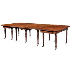 Antique  Early 19th Century Mahogany Banqueting Table