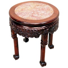 Antique 19th Century Oriental Hardwood Circular Coffee Table