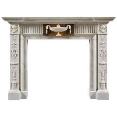 Neoclassical Style Antique Fireplace Mantel 6