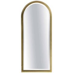  Drexel Heavy Brass Arched Beveled Glass Mirror Connisseur Collection 1981
