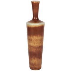 Tall Haresfur Glaze Vase by Berndt Friberg for Gustavsberg