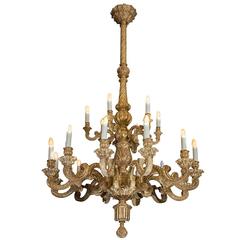 19th Century Giltwood Chandelier