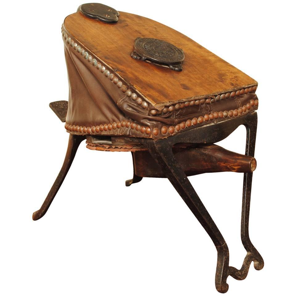 Functional Wooden, Leather and Iron Fireplace Bellows, Fletcher Russell & Co.