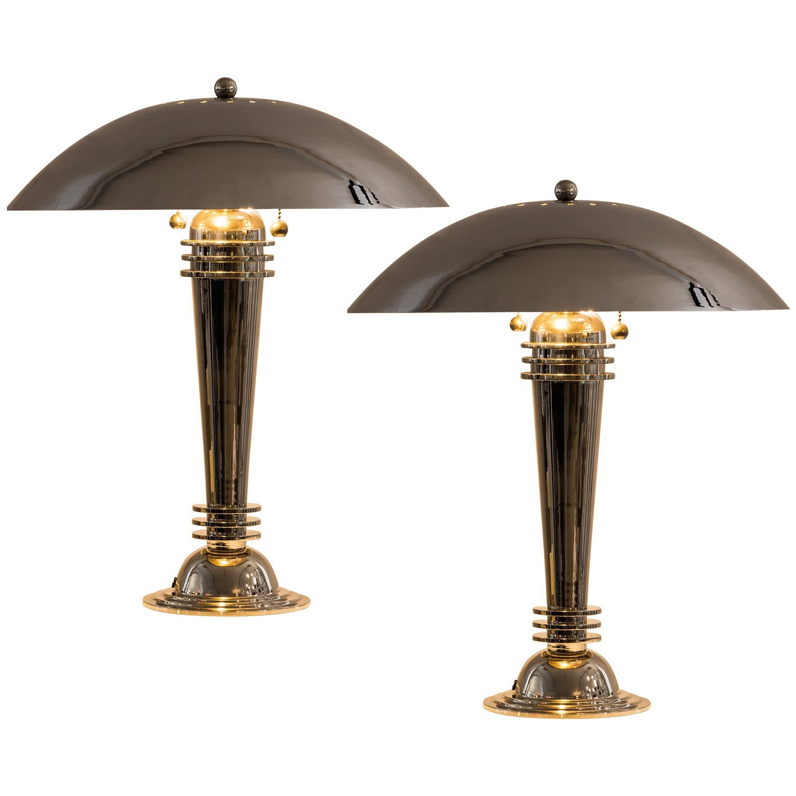 A Pair of Vintage Art Deco Table Lamps Original 1925 For Sale at 1stDibs