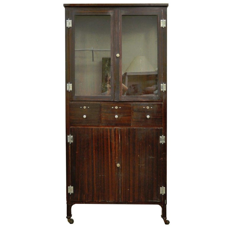 Vintage Hospital Cabinet Bathroom Storage For At 1stdibs Antique Steel Metal Dental Cabinet Bathroom Storage Display Cal