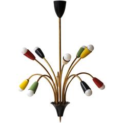 Italian Ten Arm Chandelier 7