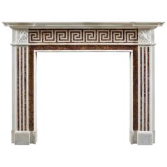 Antique 19th Century English Neoclassical Fireplace Mantel