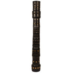 Georges Pelletier, Totem Floor Lamp, Varnished Ceramic, Signed, circa 1970