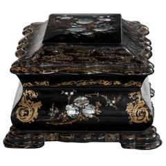 19th Century Papier Mâché Box 9
