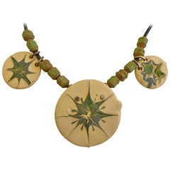 Vintage Edith Heath Ceramic Necklace