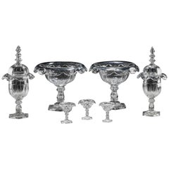 Suite of Seven Mid-19th Century Table Glass