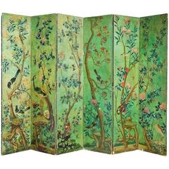 Mid-19th Century Six Fold Screen