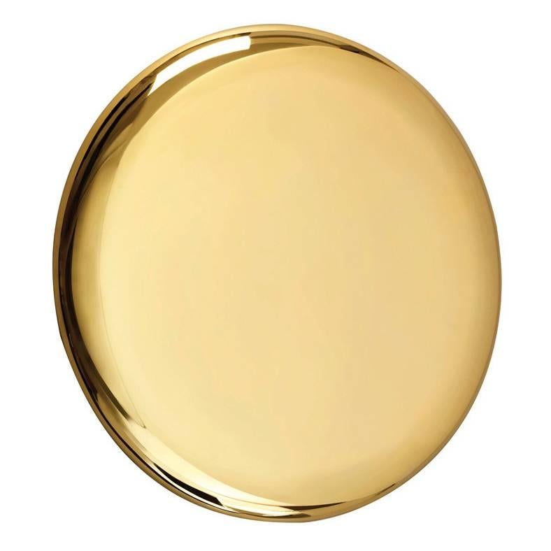 Michael Anastassiades Polished Brass Beauty Mirror For Sale
