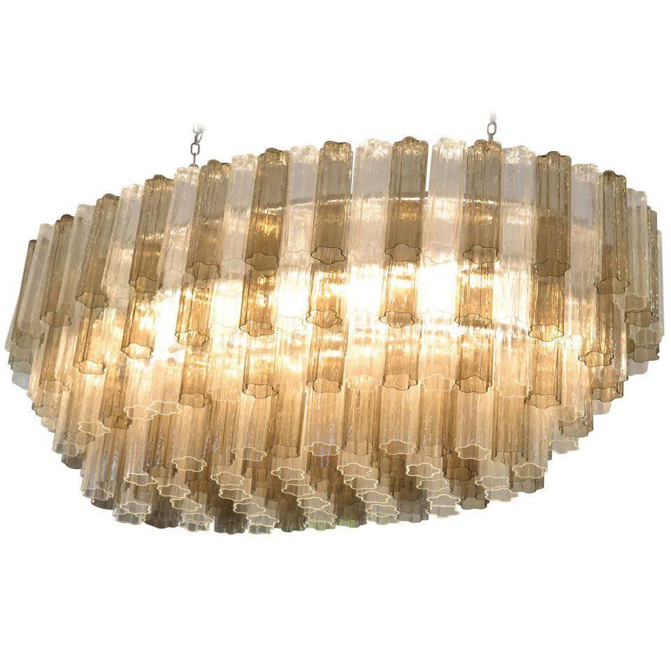 Mid-Century Modern Style Murano Glass Chandelier For Sale