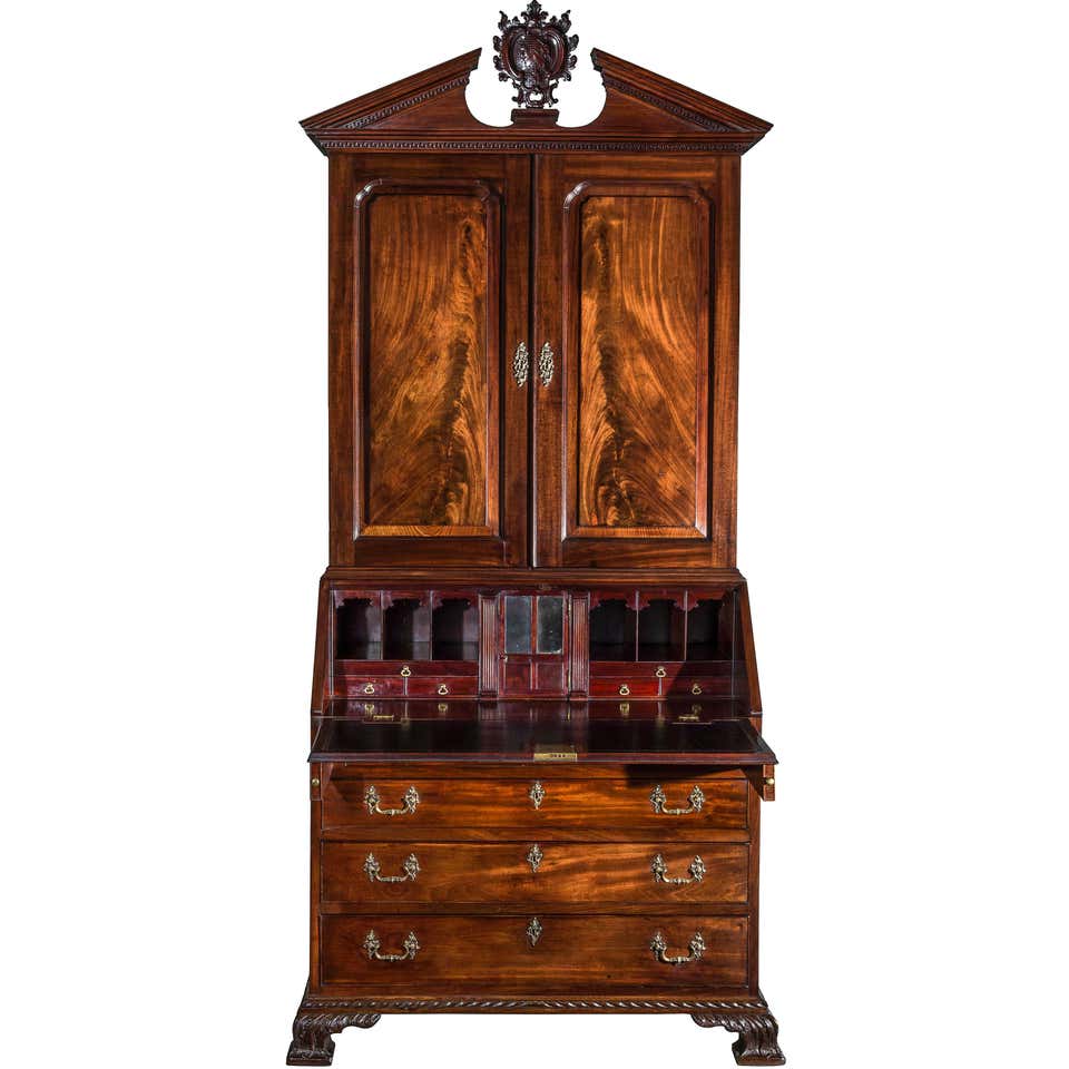 Italian Early 18th Century Baroque Secretary Bookcase For Sale At 1stdibs