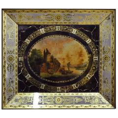19th Century French Napoleon III Hand-Painted Wall Clock 12