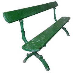 Green Painted French Park Bench 6