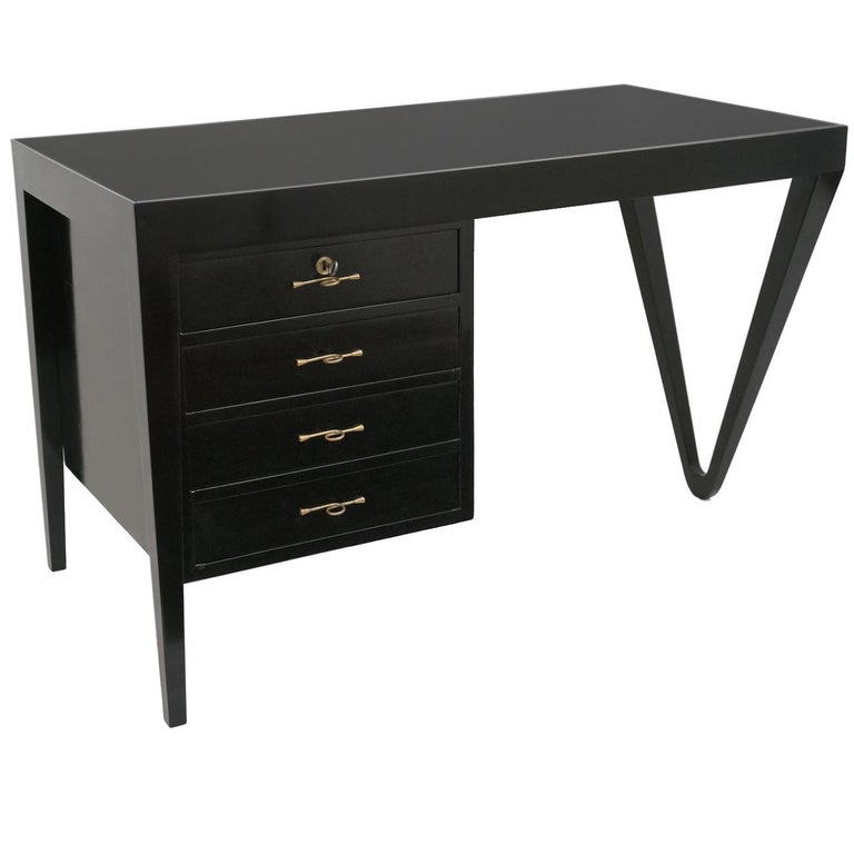 black lacquer desk bodart black lacquer desk italy circa 1970s for sale at 1stdibs black lacquer desk bodart black lacquer desk italy circa 1970s for sale at 1stdibs