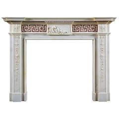 Antique English Neoclassical Fireplace Mantel 3