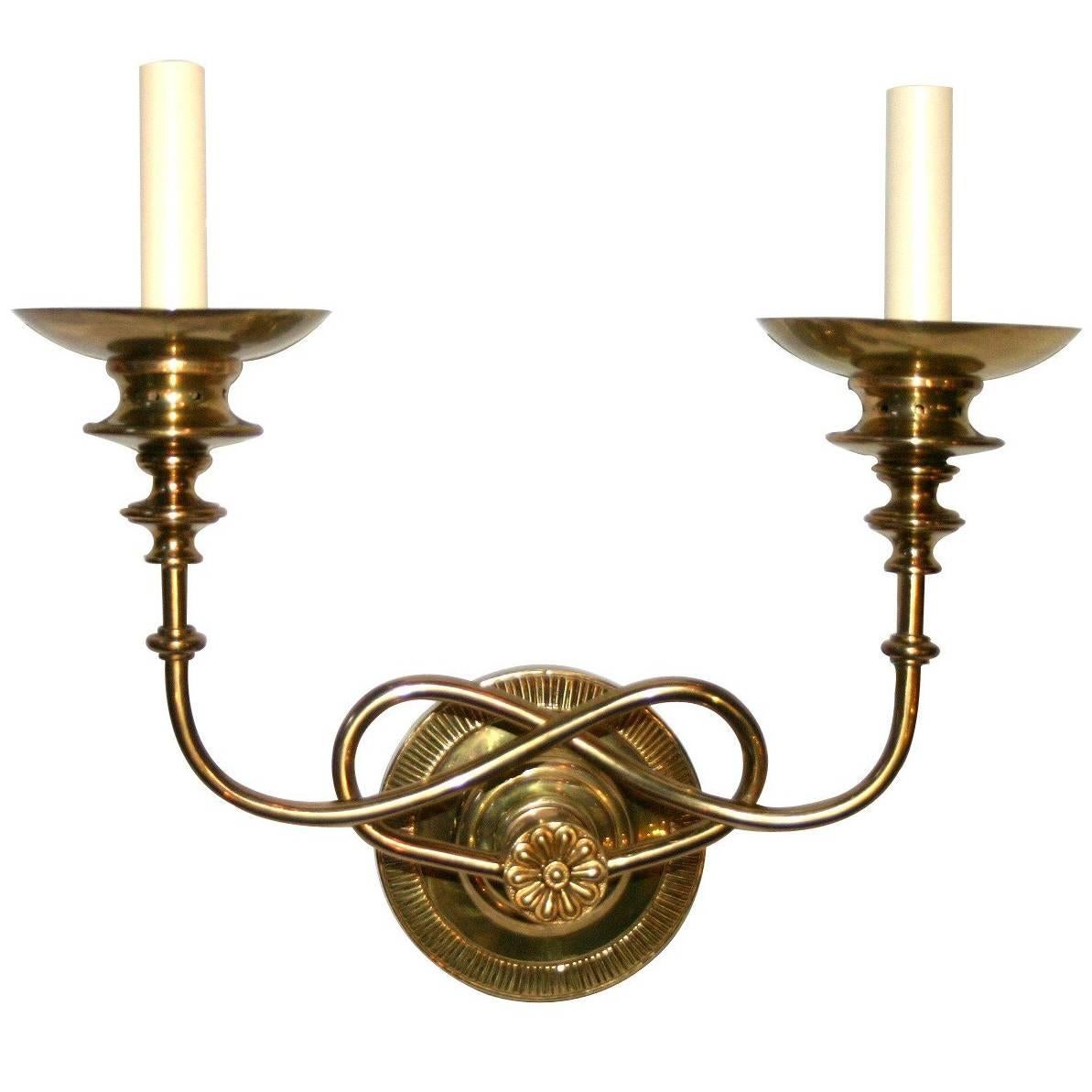 Set of Four Moderne Style Sconces, Sold per Pair For Sale