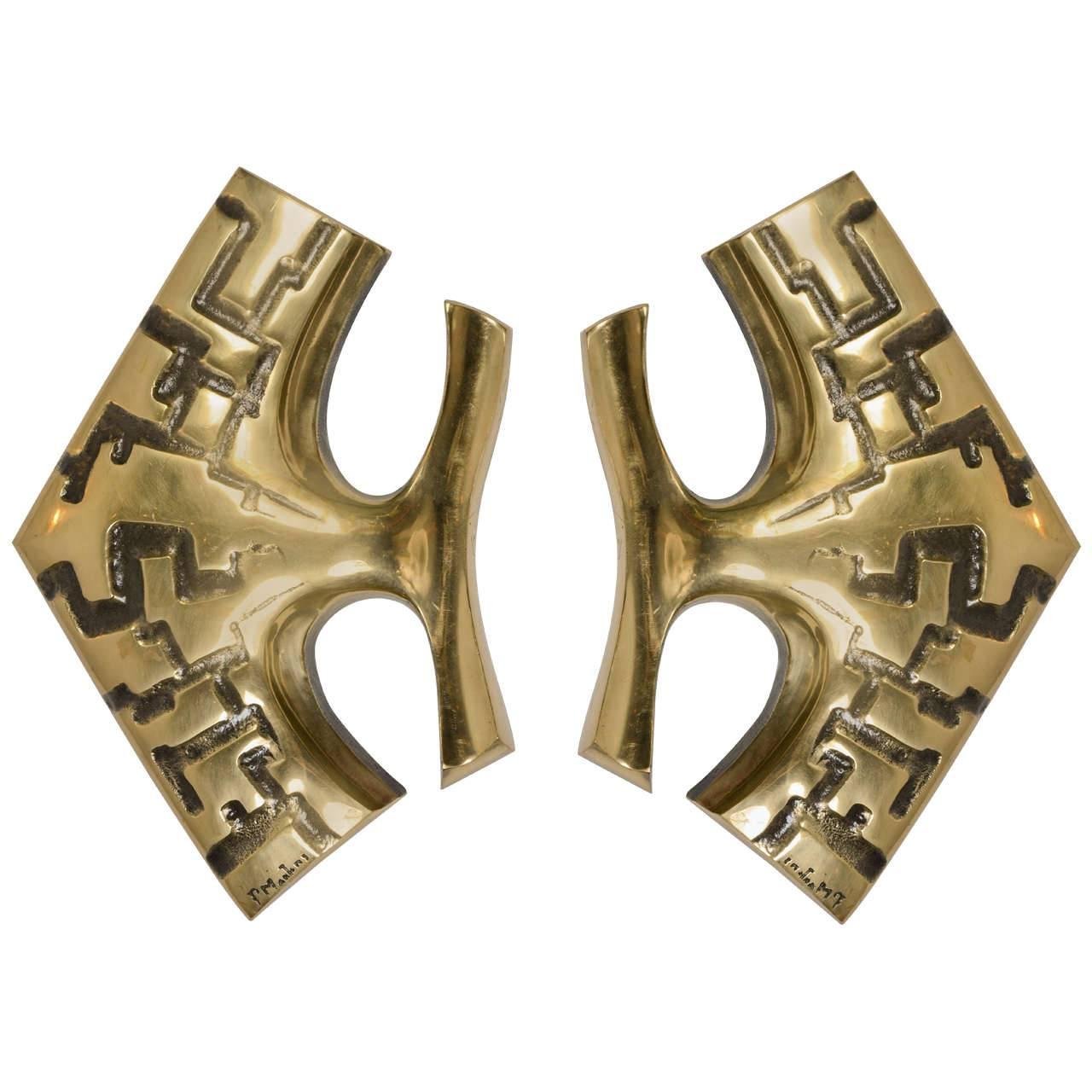 Pair of 1970s Sconces by Peter Martens