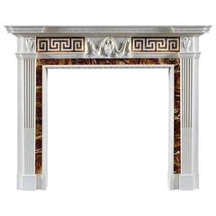 Superb Antique George III Style Statuary Marble Fireplace Mantel 9
