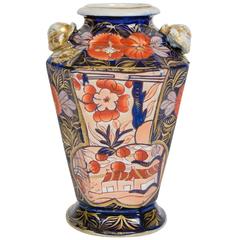 Rare, Late Georgian, Mason's Ironstone Vase, "School House" Pattern, circa 1825