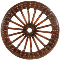 Antique Chinese Wagon Wheel