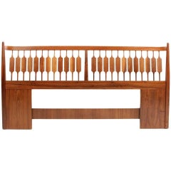 Kipp Stewart for Drexel King-Size Walnut Headboard