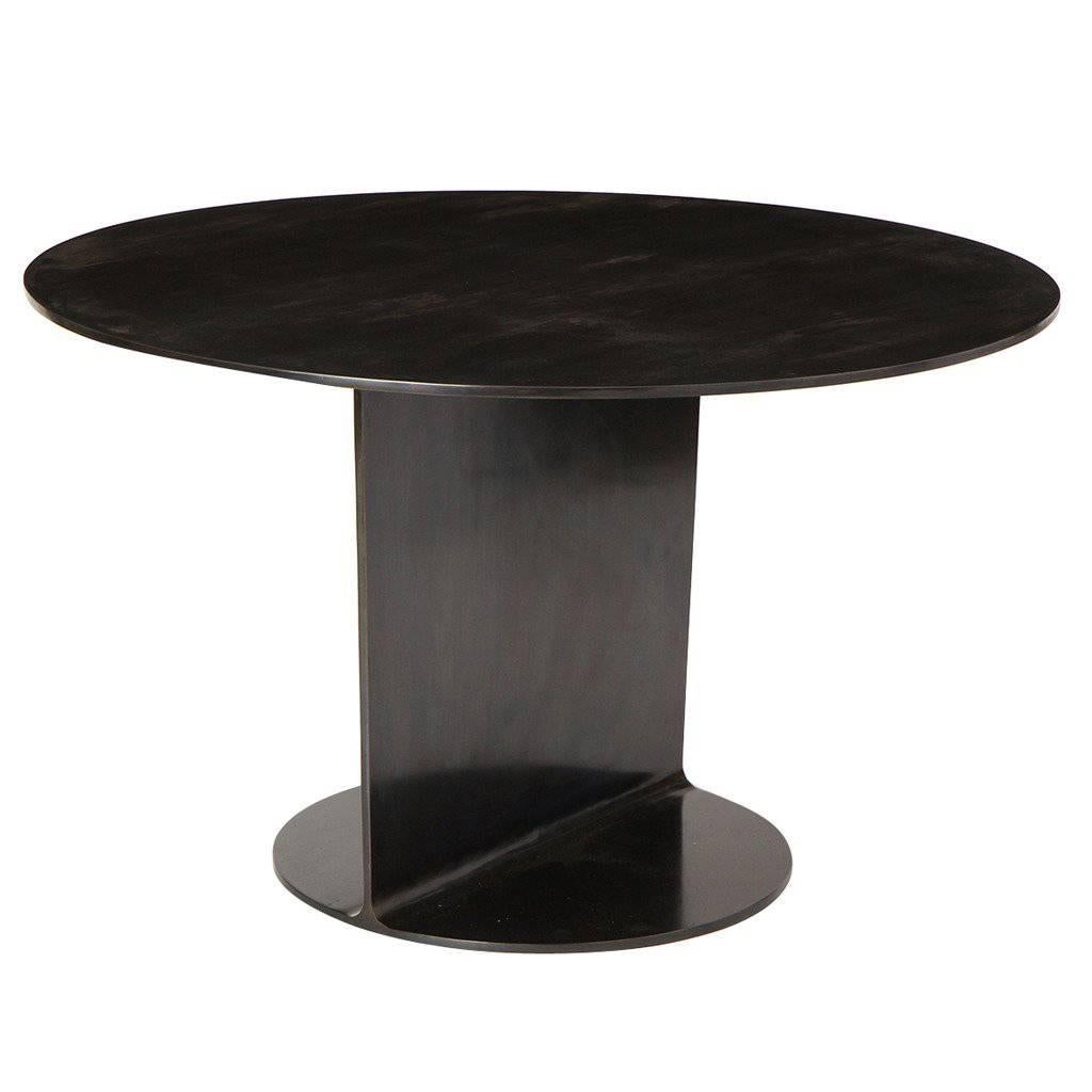 WYETH Original I Beam Gong Table in Blackened Steel
