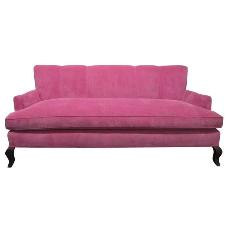 Breast Cancer Awareness Art Deco Style Pink Sofa 100 Proceeds to Susan