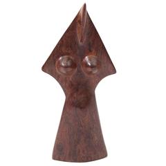 Fabulous Solid Rosewood Bust Sculpture